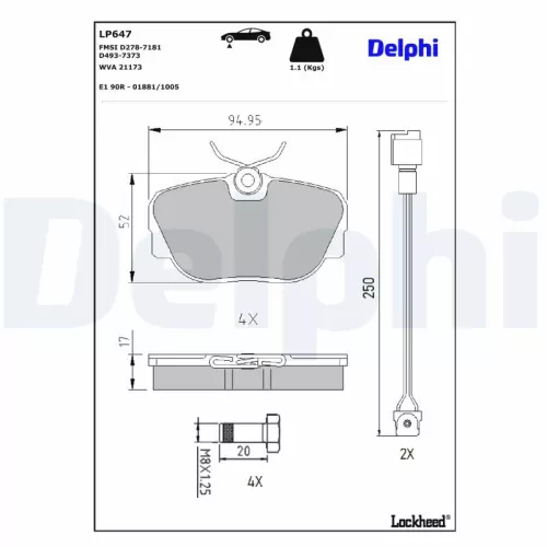 Brake Pad Set, disc brake