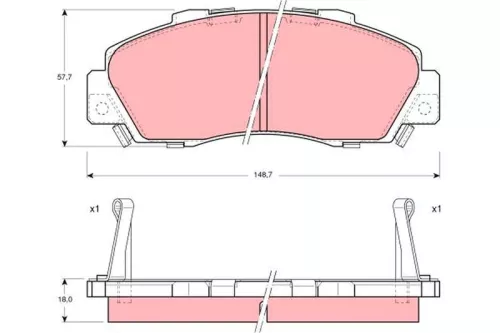 Brake Pad Set, disc brake