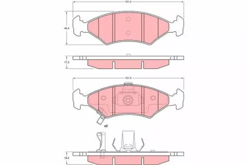 Brake Pad Set, disc brake