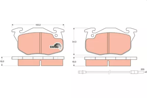 Brake Pad Set, disc brake