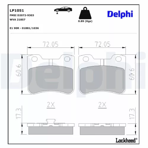 Brake Pad Set, disc brake