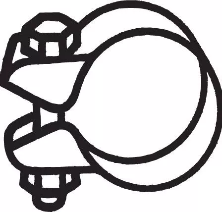 Clamping Piece, exhaust system