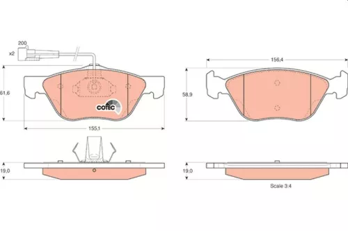 Brake Pad Set, disc brake