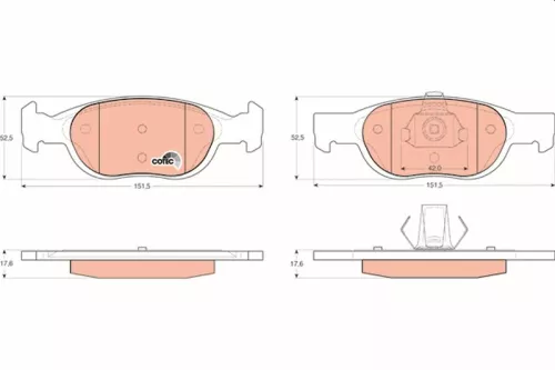 Brake Pad Set, disc brake