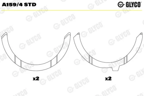 Thrust Washer, crankshaft