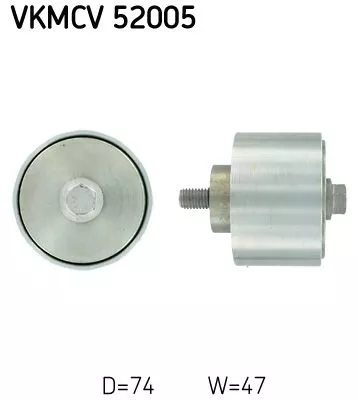 Deflection/Guide Pulley, V-ribbed belt