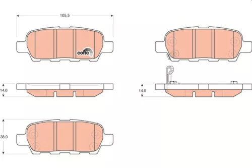Brake Pad Set, disc brake