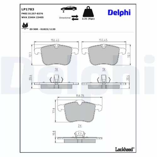 Brake Pad Set, disc brake