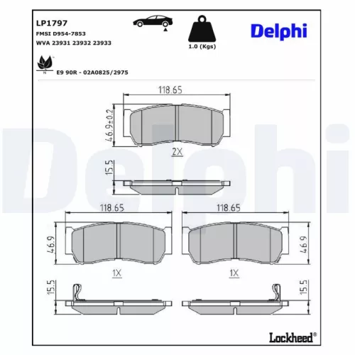 Brake Pad Set, disc brake