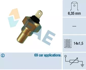 Sensor, coolant temperature