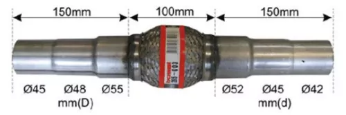 Flexible Pipe, exhaust system