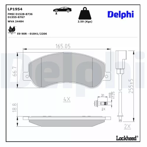 Brake Pad Set, disc brake