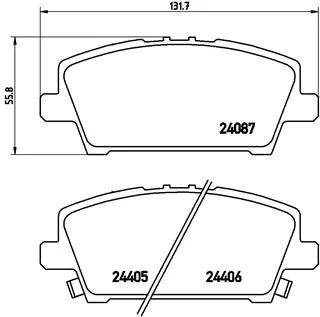 Brake Pad Set, disc brake