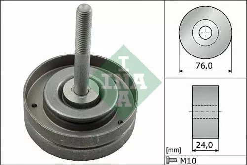 Deflection/Guide Pulley, V-ribbed belt
