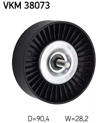 Deflection/Guide Pulley, V-ribbed belt