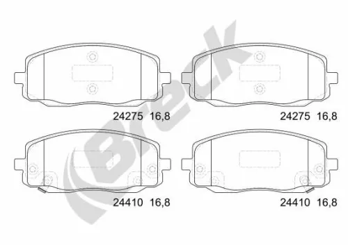 Brake Pad Set, disc brake