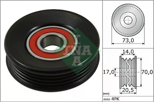 Tensioner Pulley, V-ribbed belt