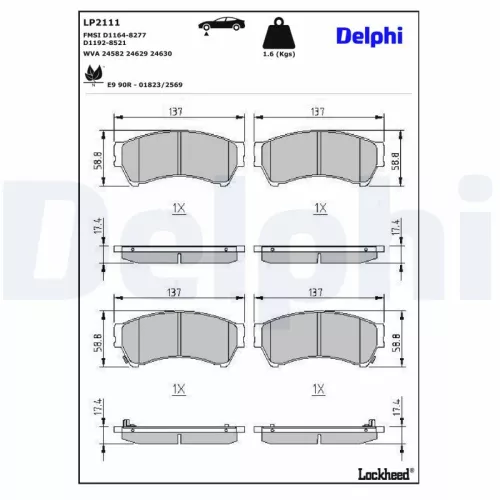 Brake Pad Set, disc brake