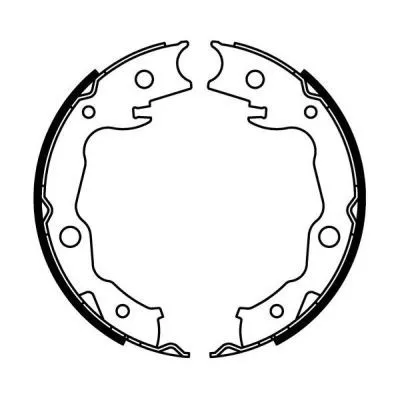 Brake Shoe Set, parking brake