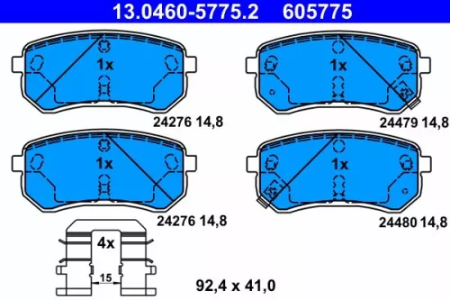 Brake Pad Set, disc brake