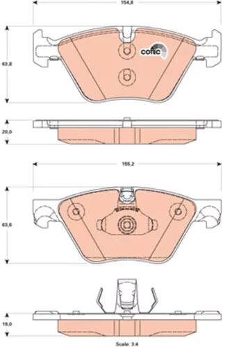 Brake Pad Set, disc brake