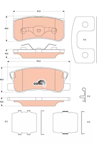 Brake Pad Set, disc brake