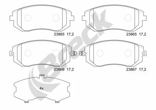 Brake Pad Set, disc brake