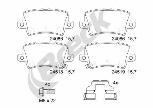 Brake Pad Set, disc brake