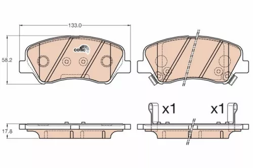 Brake Pad Set, disc brake