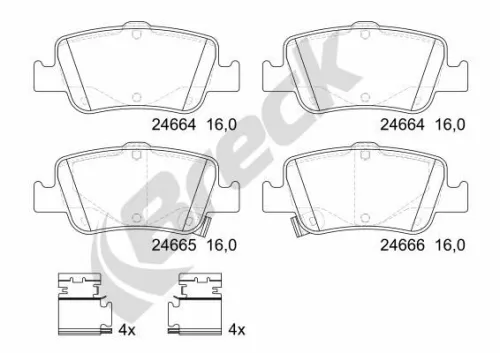 Brake Pad Set, disc brake