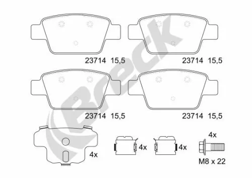 Brake Pad Set, disc brake