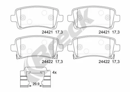 Brake Pad Set, disc brake