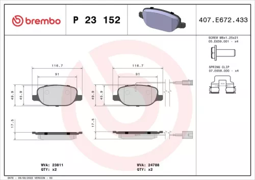 Brake Pad Set, disc brake