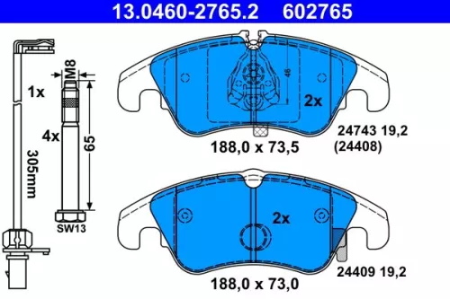Brake Pad Set, disc brake