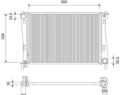 Radiator, engine cooling