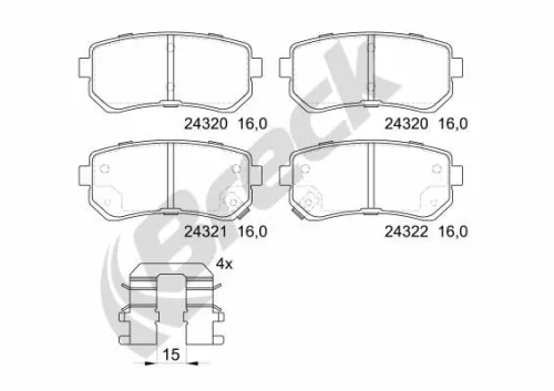 Brake Pad Set, disc brake