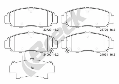 Brake Pad Set, disc brake