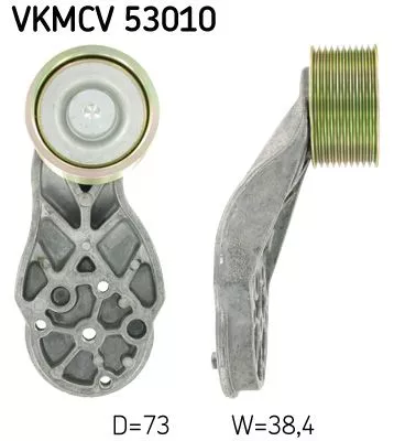 Deflection/Guide Pulley, V-ribbed belt