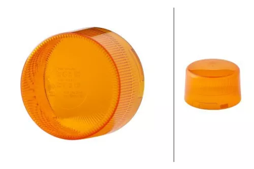 Lens, rotating beacon