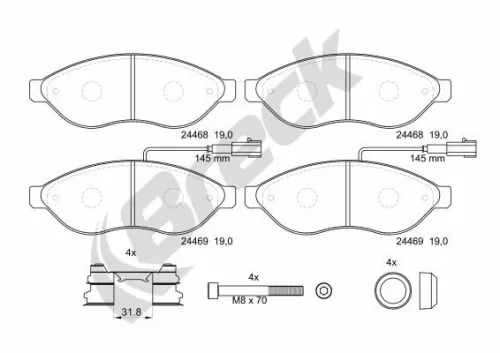Brake Pad Set, disc brake