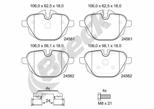 Brake Pad Set, disc brake