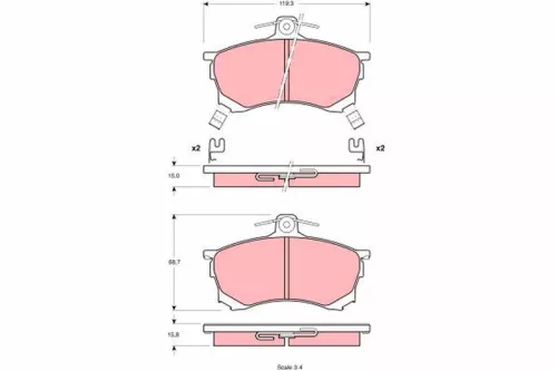Brake Pad Set, disc brake