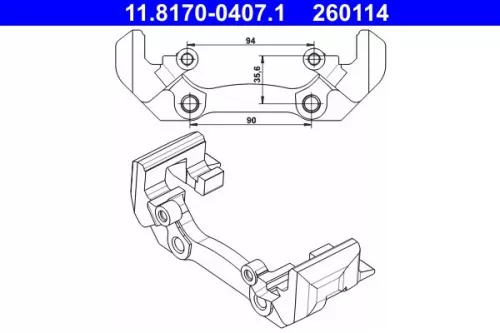 Bracket, brake caliper