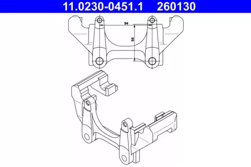 Bracket, brake caliper