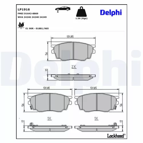 Brake Pad Set, disc brake
