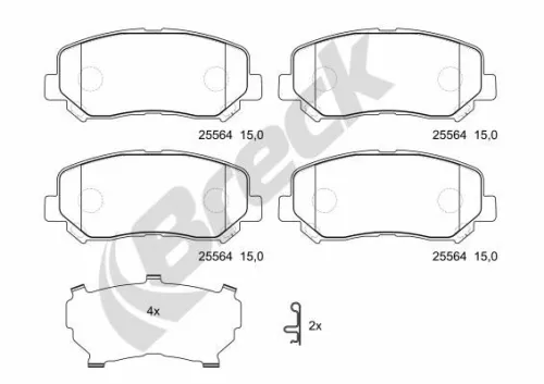 Brake Pad Set, disc brake