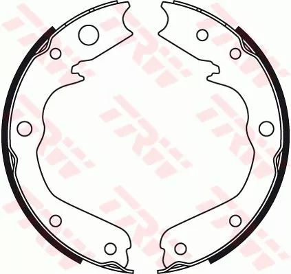 Brake Shoe Set, parking brake