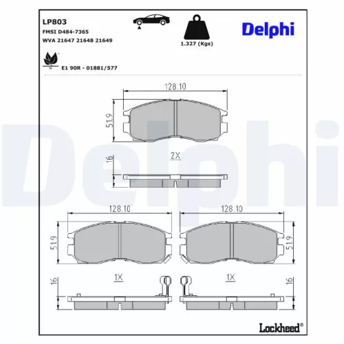 Brake Pad Set, disc brake