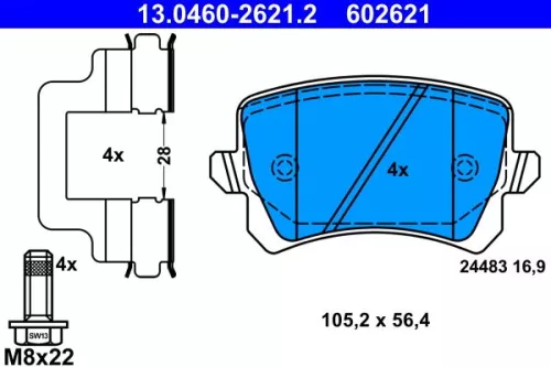 Brake Pad Set, disc brake