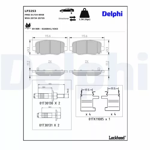Brake Pad Set, disc brake